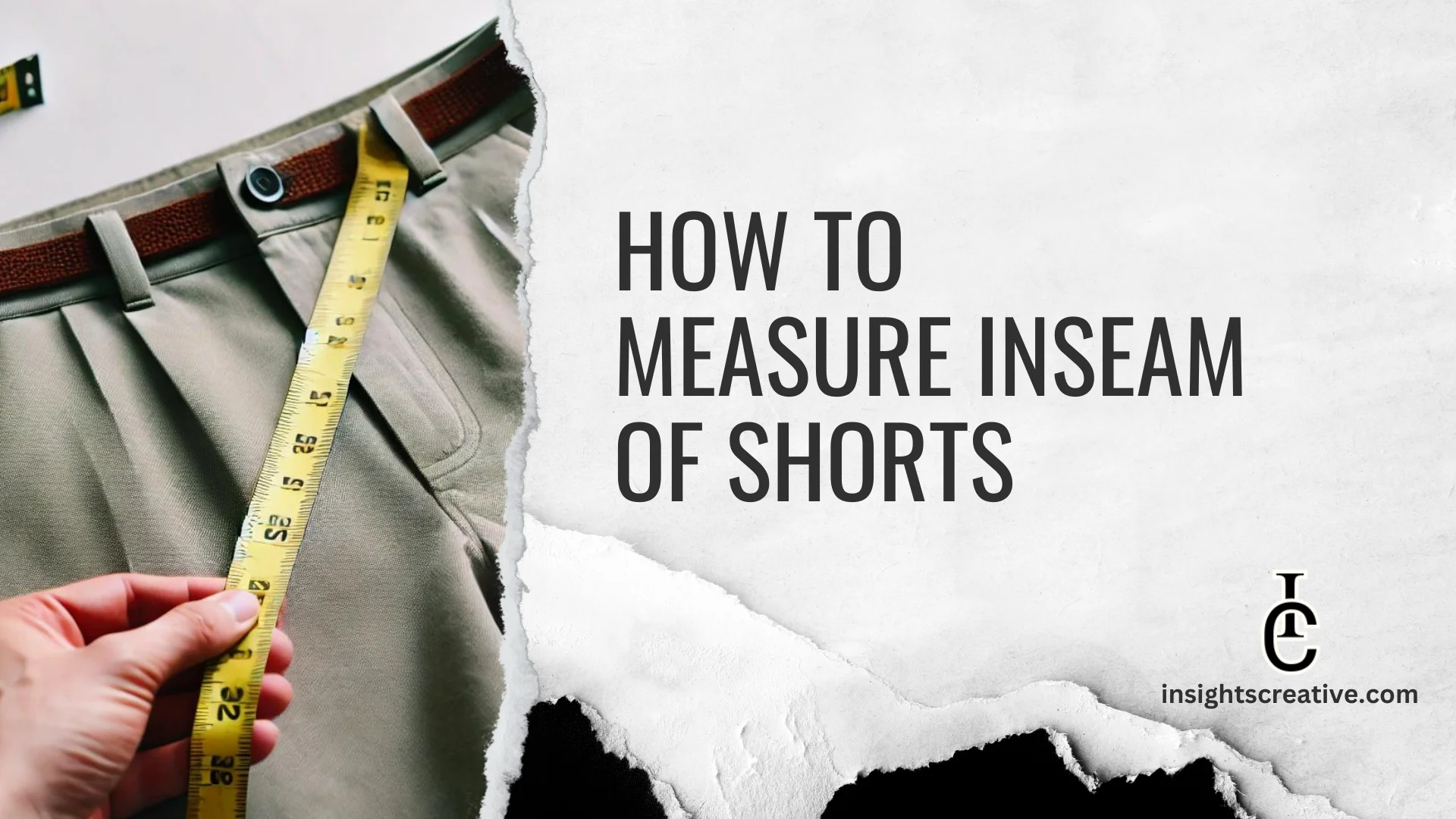 measure inseam of shorts