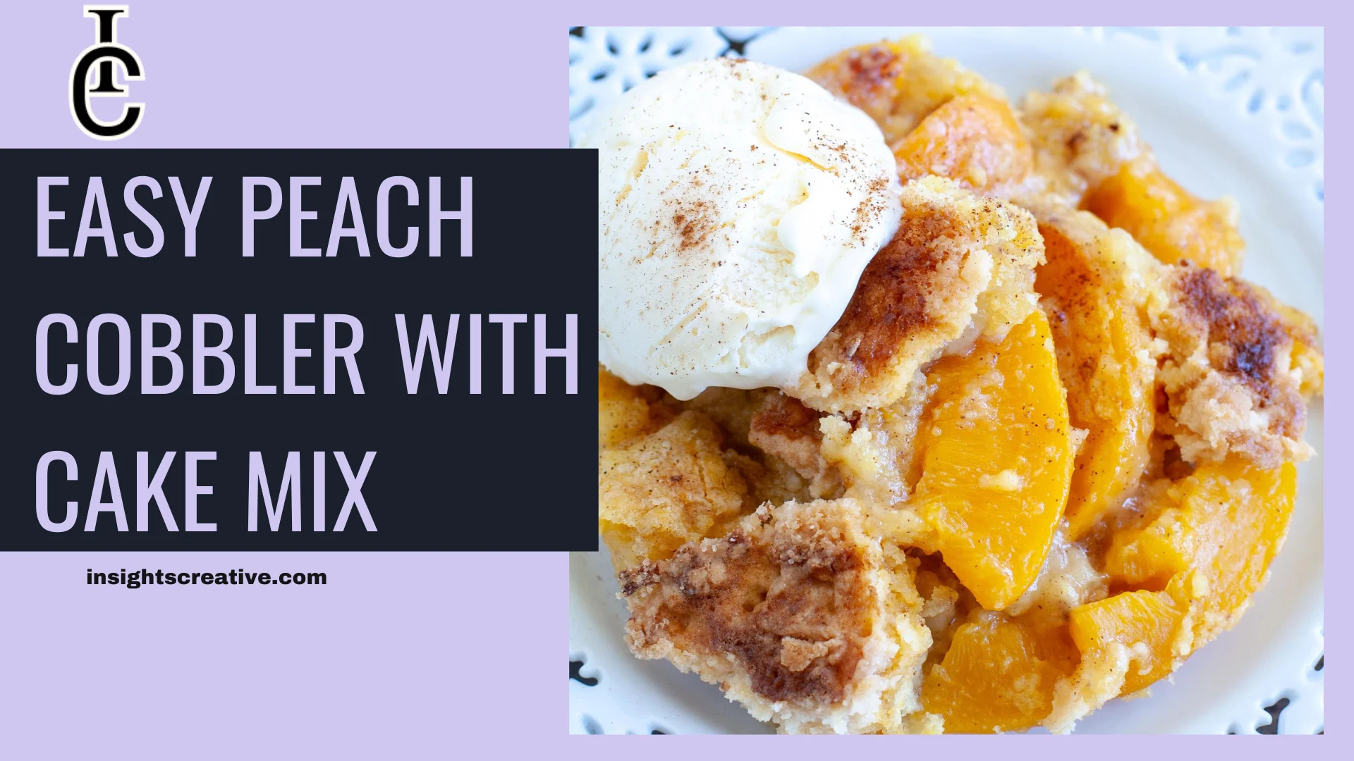 Peach Cobbler with Cake Mix