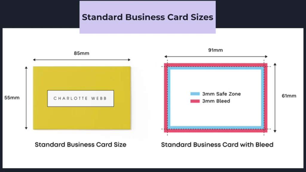 Standard Business Card Sizes