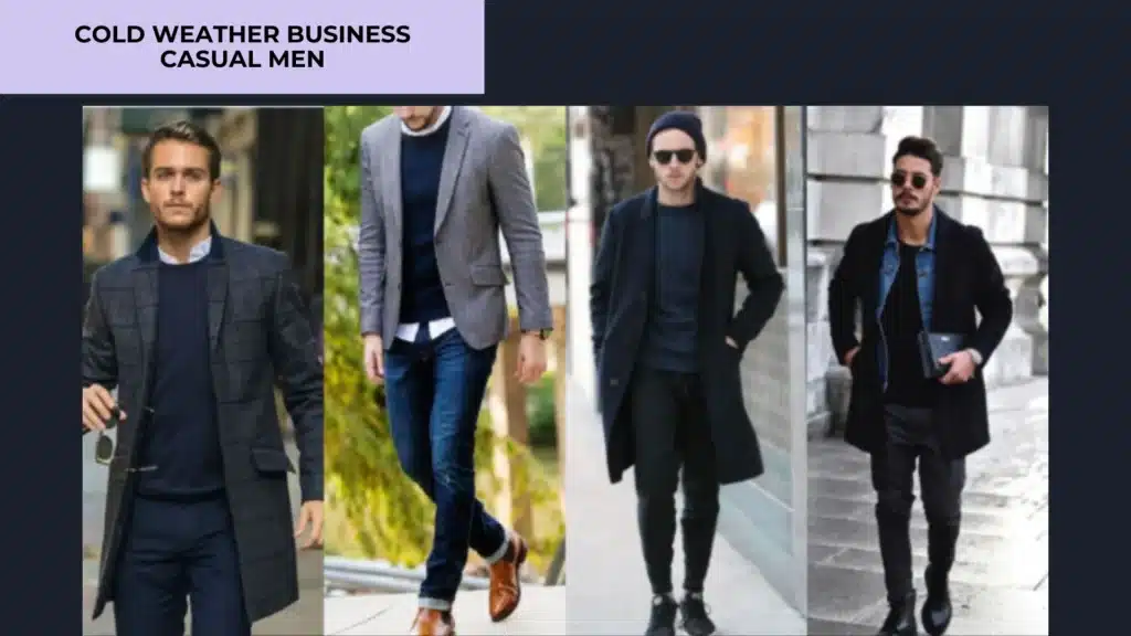 cold weather business casual men